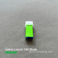 Safety Blood Lancet Blade Tipo 18G